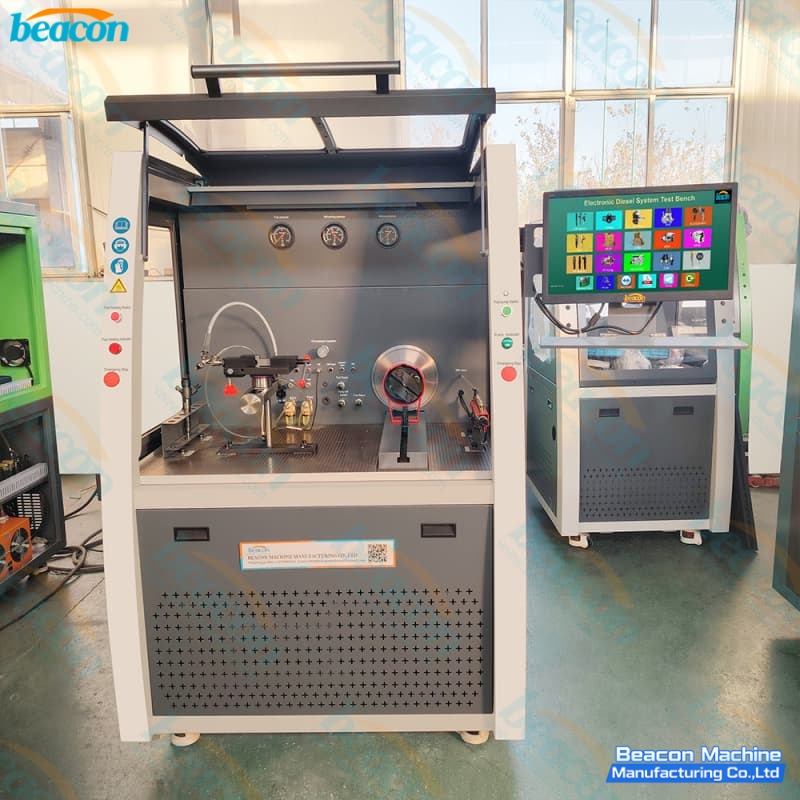 {BEACON MACHINE CR1028 Профессиональный многофункциональный стенд для диагностики ТНВД и форсунок Common Rail | Стенд для дизельных систем}