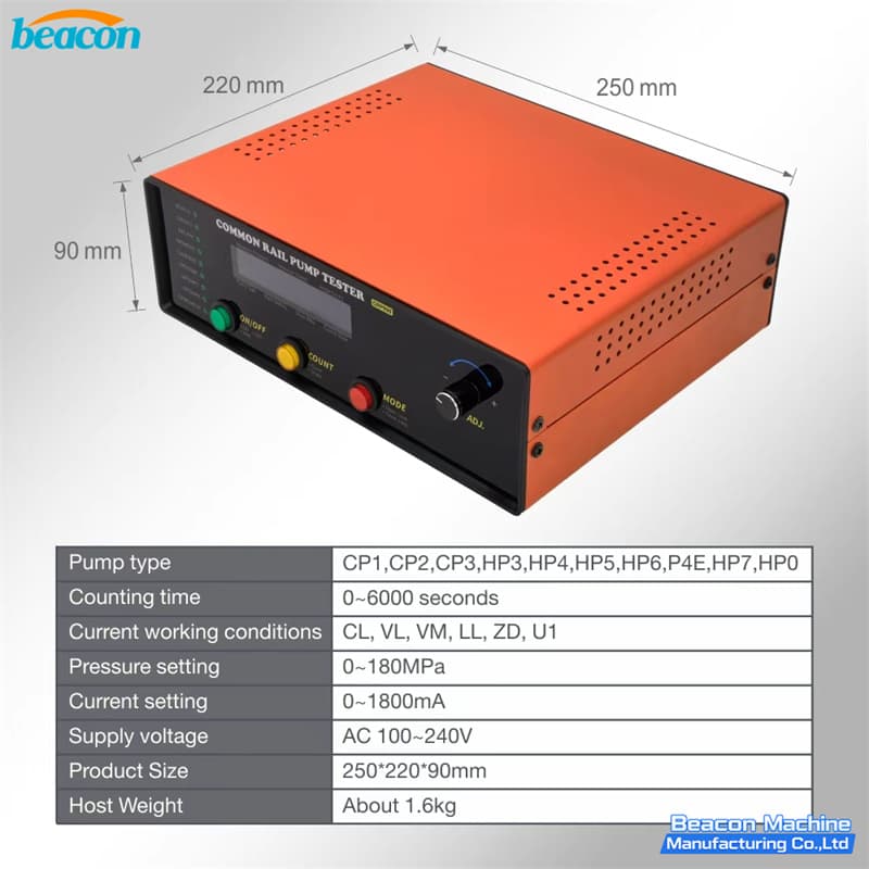 {Common Rail Pump Tester CRP880 Universal Bosch Denso Delphi Pump Diagnostic Simulator}