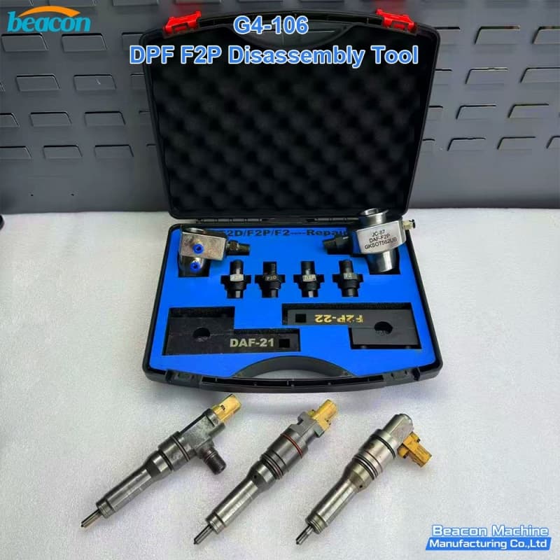 {Профессиональный набор для разборки дозирующих форсунок DPF DAF F2P G4-106 | Инструмент для ремонта форсунок DAF | BEACON MACHINE}
