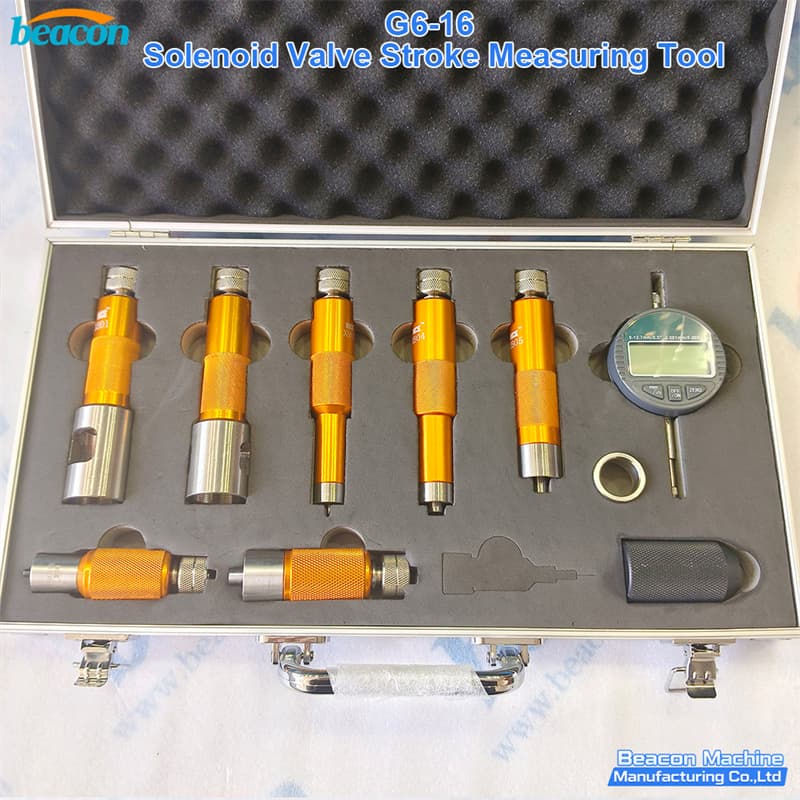 injector solenoid stroke gauge for workshop,solenoid stroke measurement kit for CR injectors