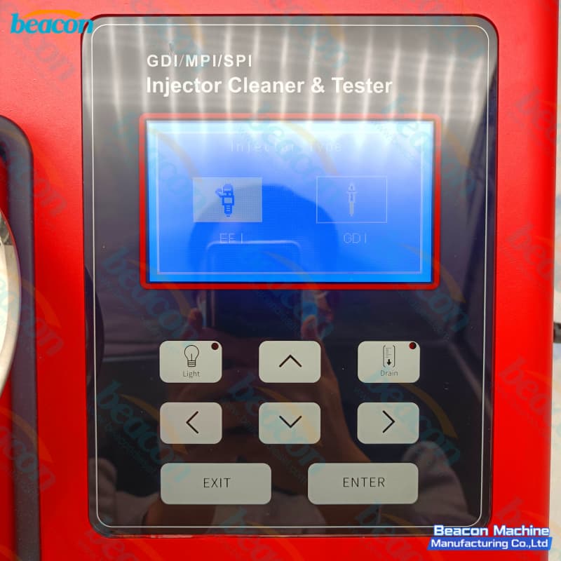 Launch CNC605A fuel injector cleaning tool control panel Launch CNC605A fuel injector cleaning tool control panel