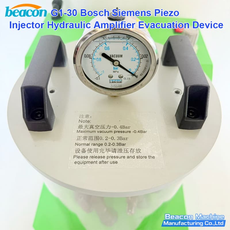 G1-30 vacuum machine for piezo injector hydraulic circuit preparation systems G1-30 vacuum machine for piezo injector hydraulic circuit preparation systems
