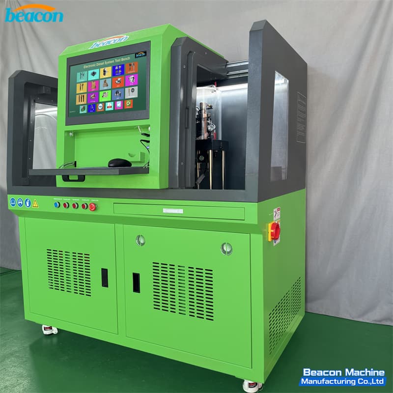 Стенд BEACON MACHINE CR318-PRO для проверки форсунок Common Rail и HEUI вид спереди