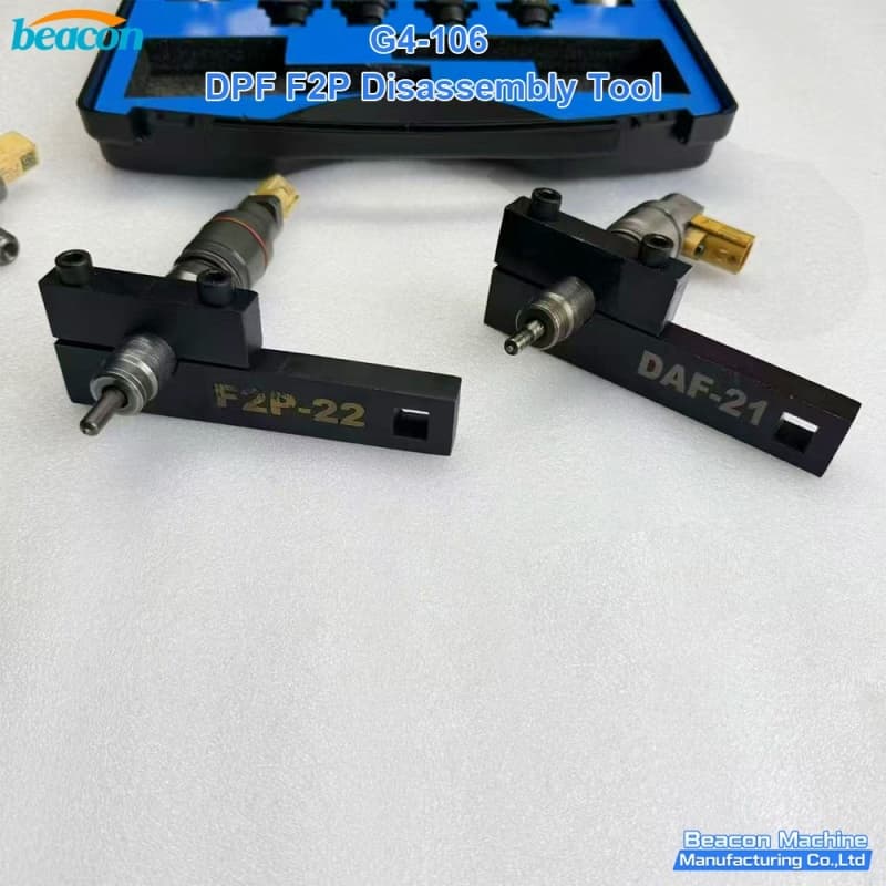 Профильные зажимные планки DAF-21 и F2P-22 для фиксации форсунок в слесарных тисках.